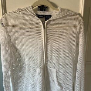 Catalina Vintage Mesh Hoodie Jacket with Kangaroo Pockets M